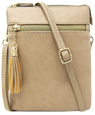 Fashion Multi Compartment Cross Body Bag WU022 BRICK